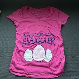 Easter Pink Maternity T shirt Size M